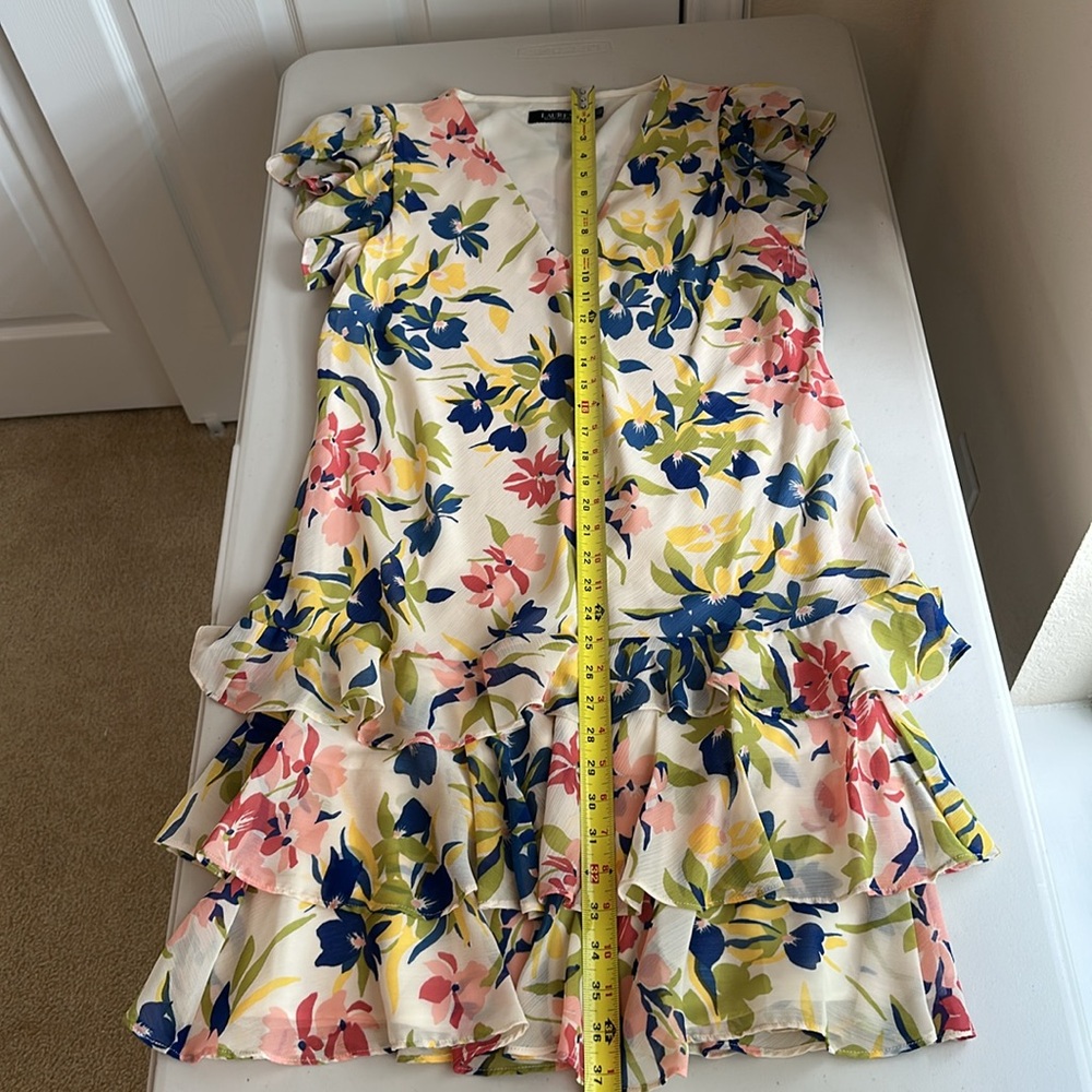 RALPH LAUREN Elegant Cream Maxi Dress. - Picture 6 of 14